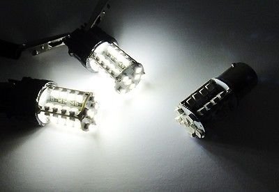 LEDIN 7440 White 40 SMD LED Bulb - High Brightness T20 Light for Car Tail Lights, Brake Lights, Turn Signals (Compatible with 7443, 7441, 992 Models) - Perfect for Night Driving & Vehicle Safety Enhancement