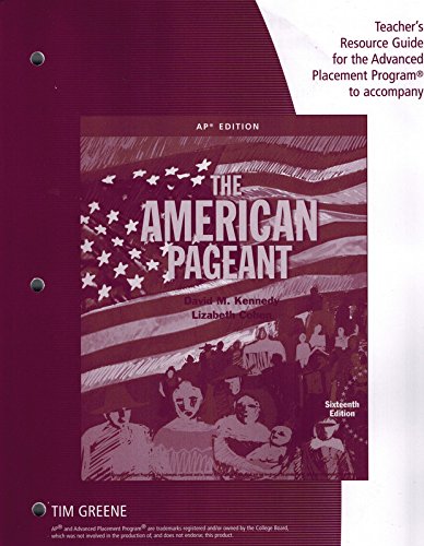 AP American Pageant Teacher Resource Guide - Comprehensive Study Materials for AP US History Teachers & Students | Classroom & Homeschool Learning