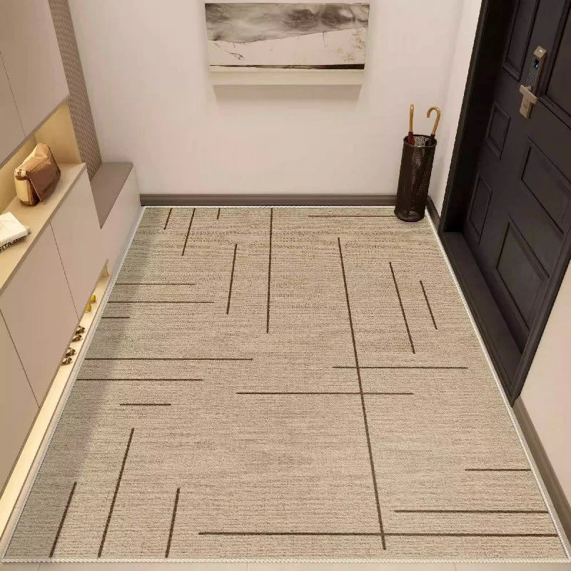 Rosie Geometric Waterproof Spillproof Runner Rug - Non-Slip Hallway Carpet for Entryway, Kitchen, Bathroom & High Traffic Areas | Easy to Clean & Durable Floor Mat for Home Decor