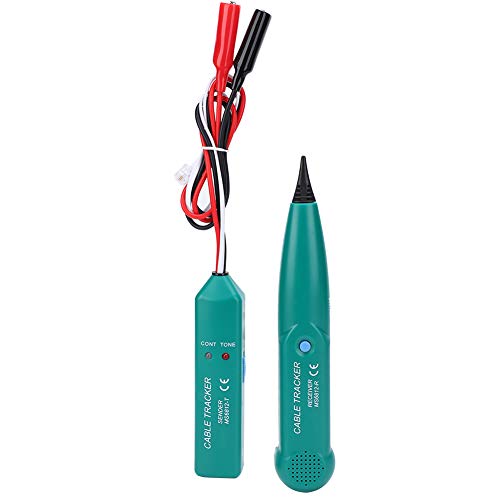 Akozon MS6812 Network Cable Tester - RJ11 RJ45 Telephone Wire Line Tracker with Tone Generator for Ethernet, LAN, Phone Lines - Perfect for IT Technicians, Network Installations & Home Office Use (Battery Not Included)