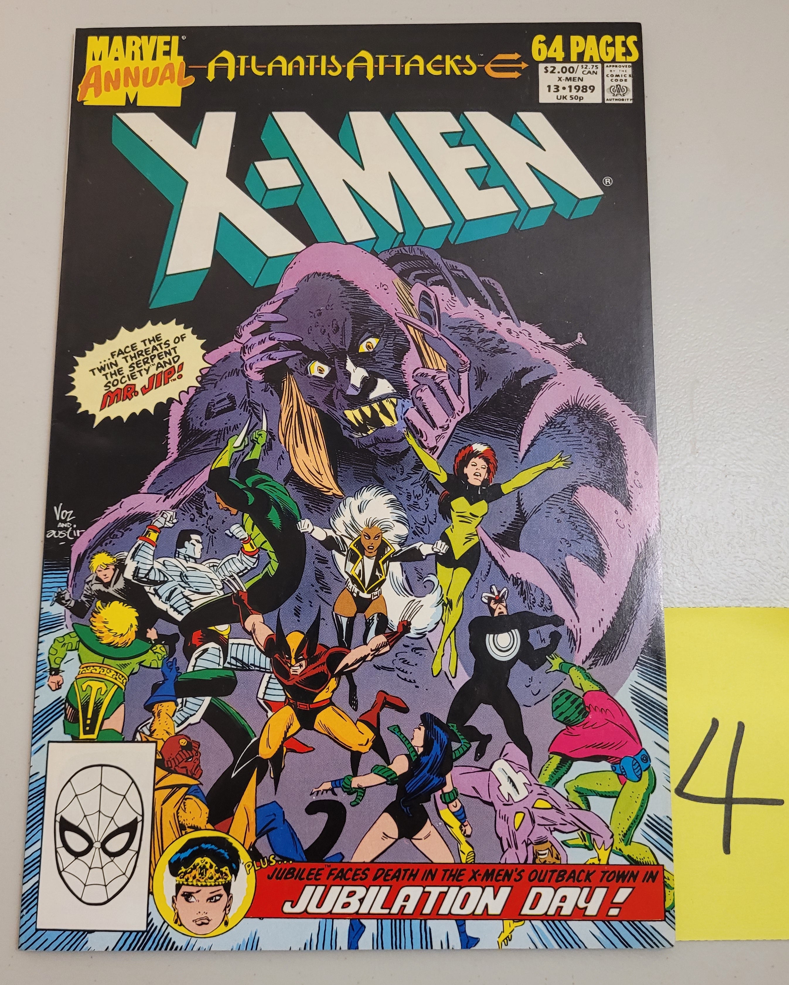 Uncanny X-Men Annual #13 (1989) Atlantis Attacks - 2nd Jubilee Appearance | Marvel Comics | Rare Collectible Comic Book for Marvel Fans & Comic Collectors
