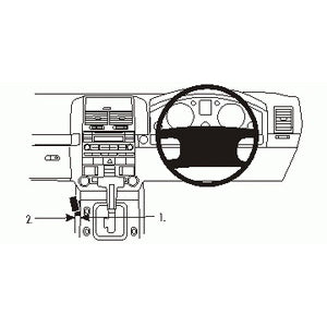 ClicOn No Holes Console Dash Mount for Volkswagen Touareg 2003-2009 | Secure Phone Holder for Hands-Free Driving & GPS Navigation