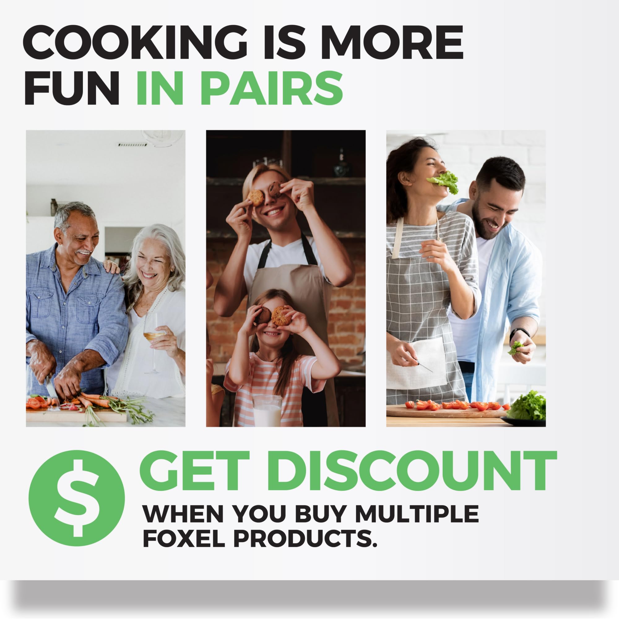 FOXEL 5-Piece Professional Chef Knife Set - Ultra Sharp German High Carbon Stainless Steel Kitchen Knives - Dishwasher Safe & Rust Resistant - Perfect for Home Cooking, Restaurant Use & Culinary Gifts