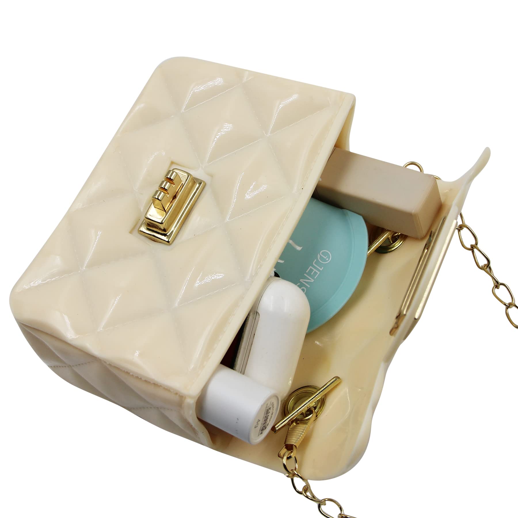 Mini Pink Purse for Little Girls - Fashion Candy Handbag with Pearl Handle, Jelly Shoulder Bag & Crossbody Purse (Small) - Perfect for Birthday Gifts, Parties & Everyday Play