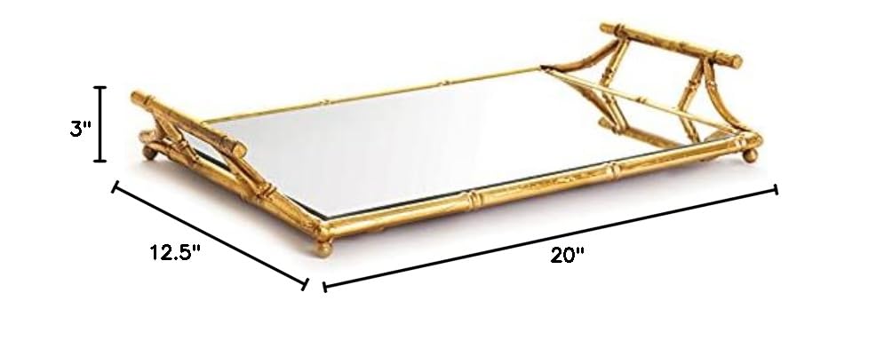 Napa Home & Garden Daphne Gold Mirrored Decorative Tray 20