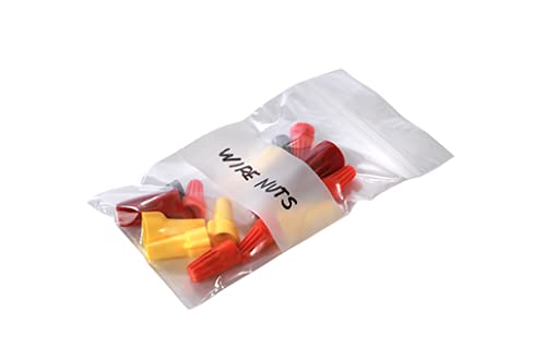 12x12 Inch 2 Mil White Resealable Poly Bags - Pack of 1,000 - Laddawn 3979A - Perfect for Food Storage, Retail Packaging & Shipping Protection