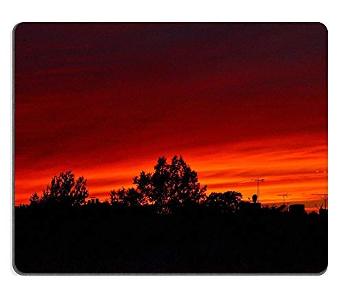 Premium Gaming Mouse Pad - Natural Rubber Non-Slip Mouse Mat with Sunset Brooklyn Design (Set of 1) | Perfect for PC Gaming, Office Work & Home Computer Setup - M0A11633
