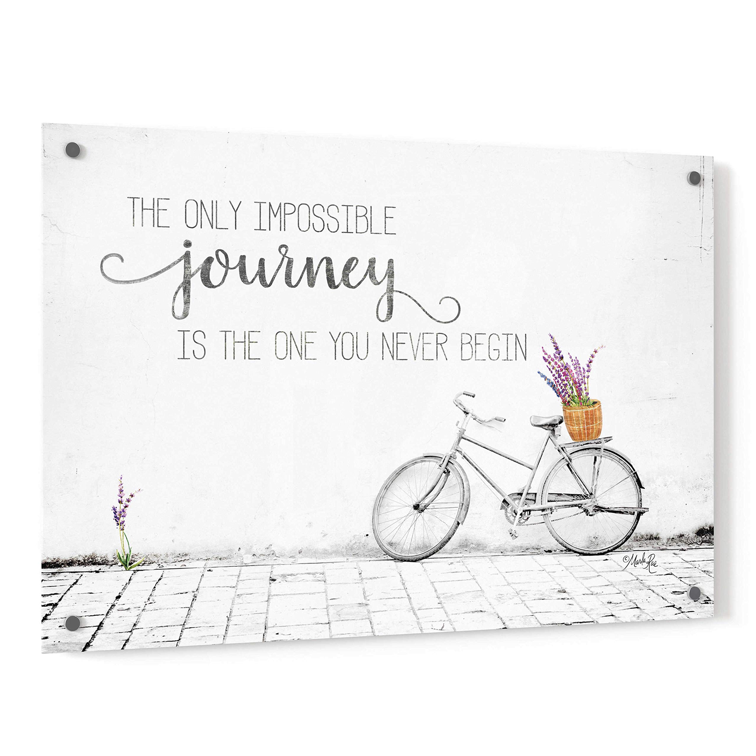 Epic Art 'Impossible Journey' by Marla Rae - 36x24 Inch Acrylic Glass Wall Art Painting - Modern Home & Office Decor for Living Room, Bedroom, or Gallery Display