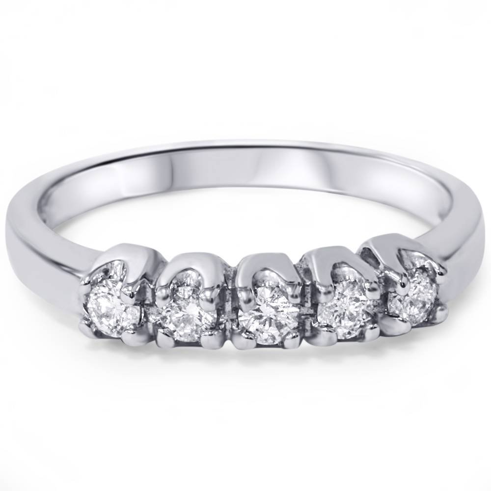 1/4 Carat Diamond Wedding Ring in White Gold - Stackable Band for Bridal Jewelry & Anniversary Gifts - Perfect for Engagement, Proposal & Special Occasions