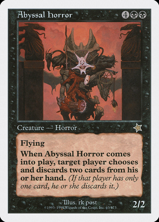 Abyssal Horror Starter Deck 1999 - Collectible Trading Card Game for Horror Fans & Players - Perfect for Game Nights, Tournaments & Nostalgic Collections
