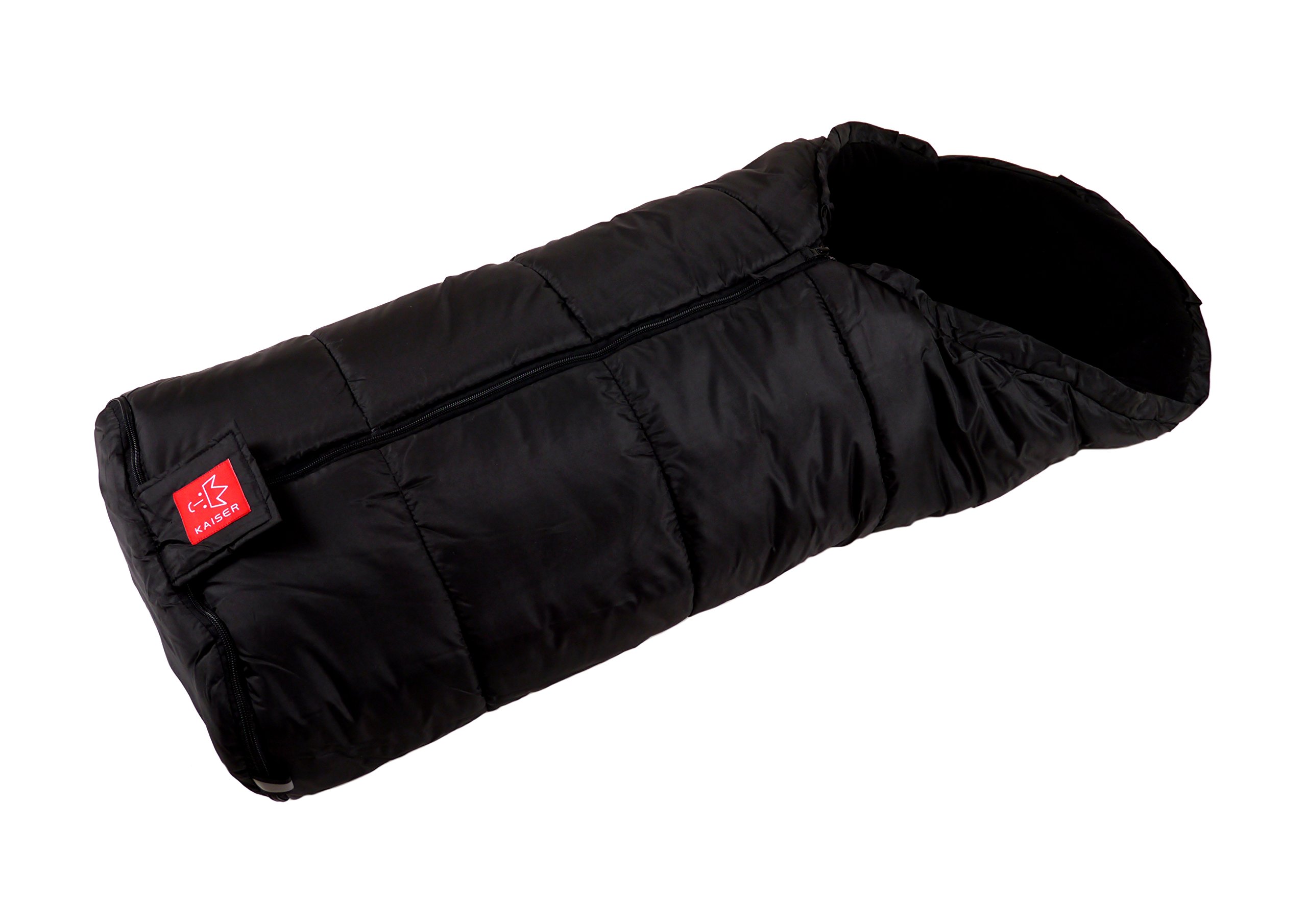 KAISER Stroller Foot Muff Thermo - Winter Baby Stroller Cover, Warm & Cozy Footmuff for Strollers (Black) - Perfect for Cold Weather Walks & Outdoor Adventures with Your Baby
