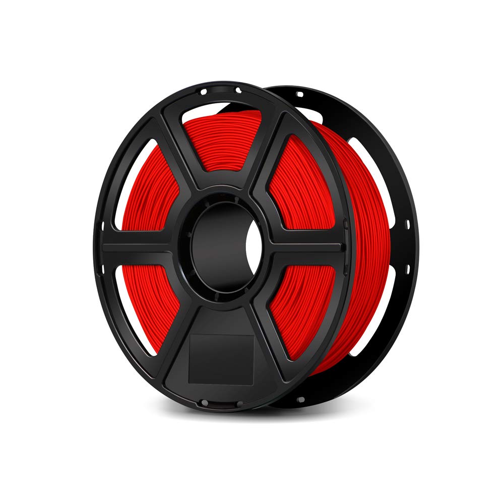 FlashForge ABS 3D Printer Filament - 1.75mm Diameter, Red Color - High Strength & Heat Resistance for 3D Printing Projects, DIY Models & Prototyping