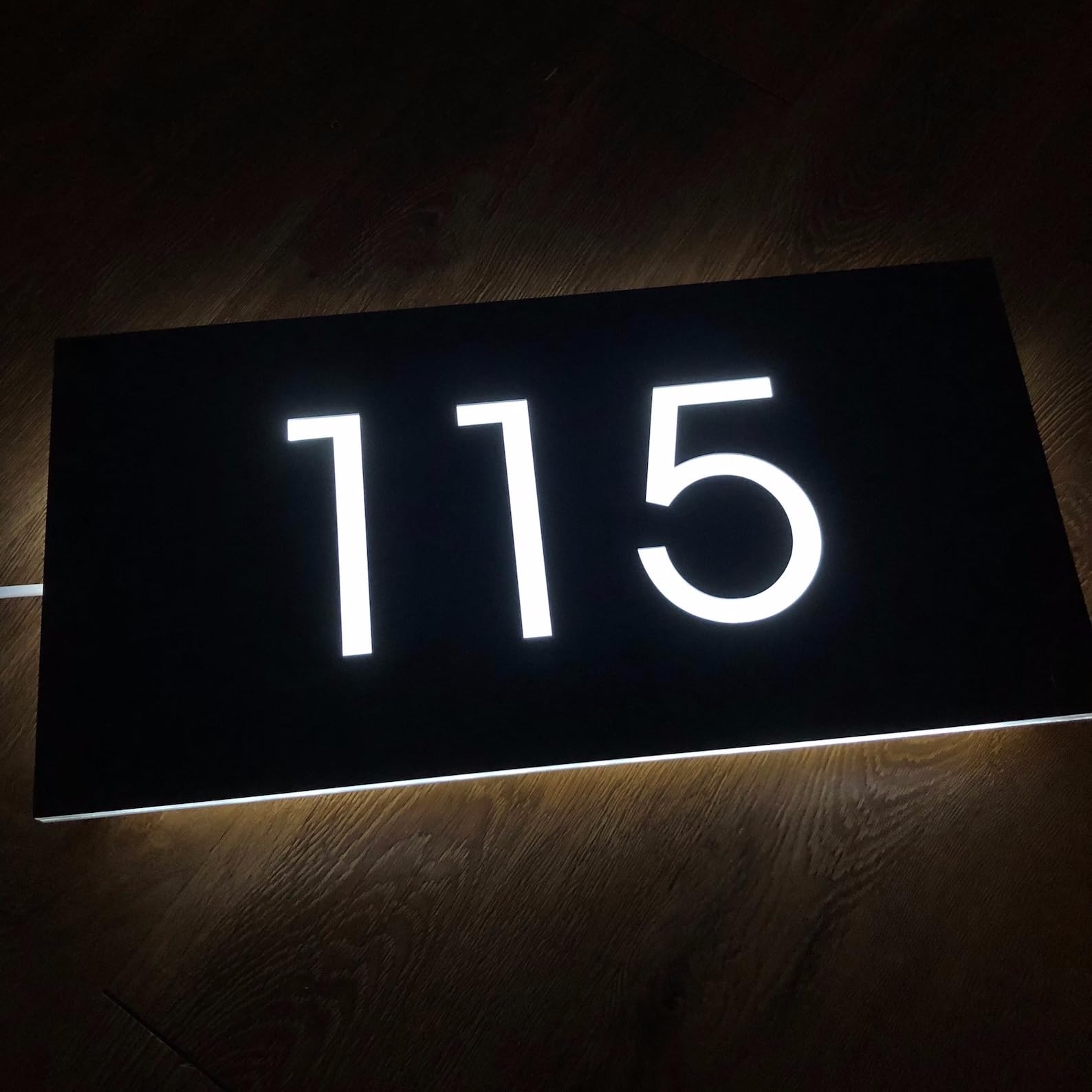 Custom Solar-Powered Backlit House Address Sign - Outdoor Lighted House Number Plaque for Exterior & Yard - Durable & Weatherproof - Perfect for Home, Driveway, and Garden Decoration