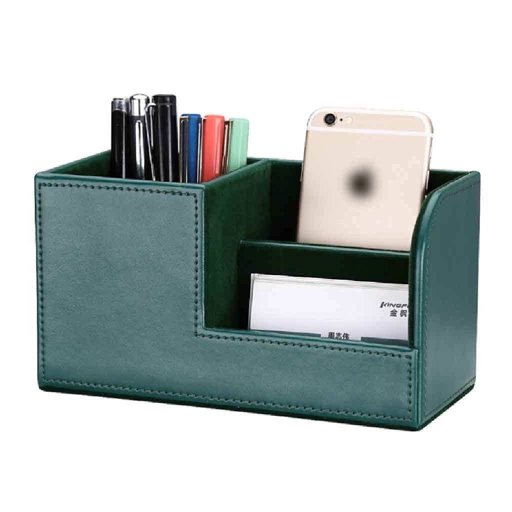 Large Capacity Multi-Functional Pen Holder for Desk - Green Office & School Organizer with Storage Box | Perfect for Home, Office, School & Workspace Organization