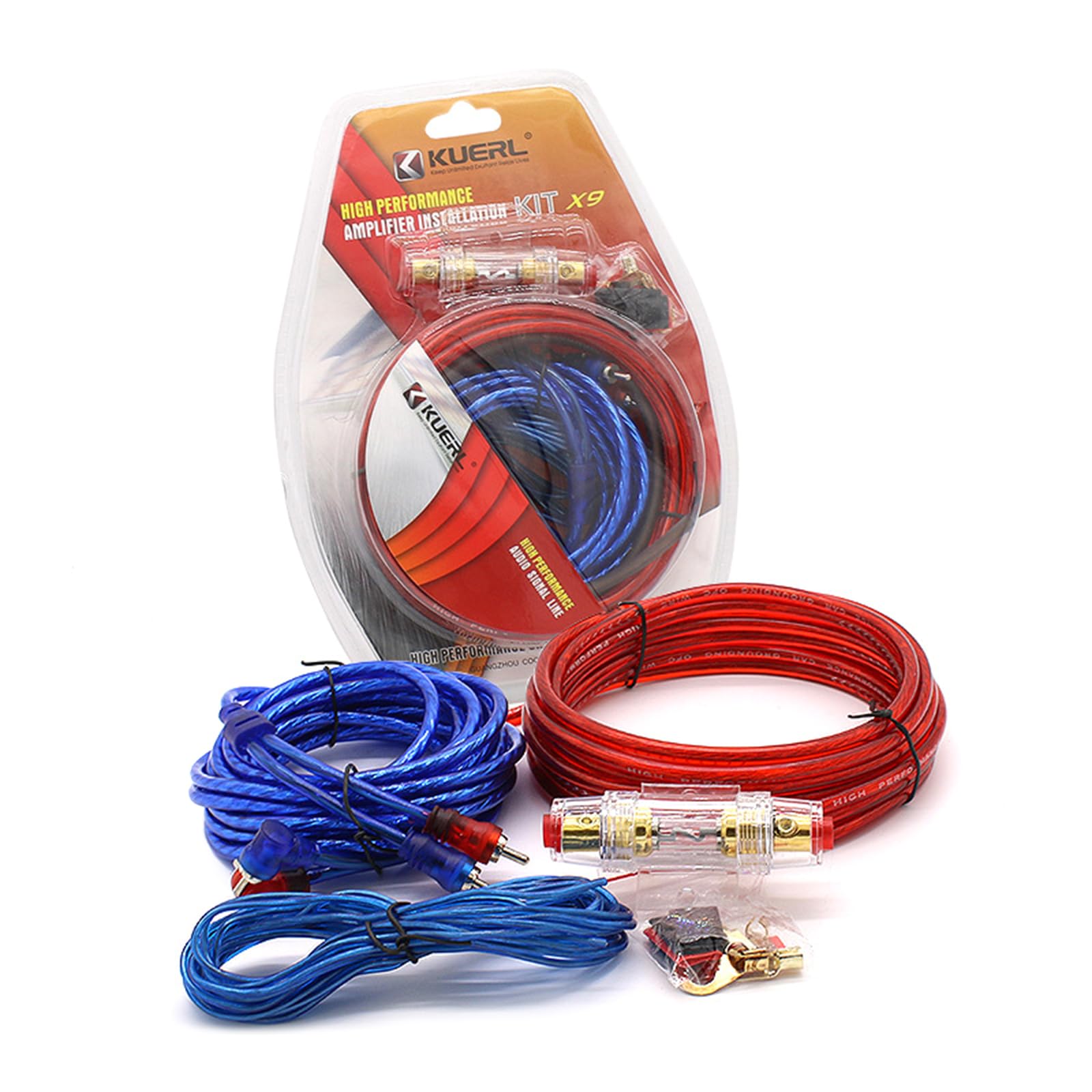 10GA Power Amplifier Cable - High Performance Car Audio Subwoofer Speaker Wire for Amplifier Installation - Perfect for Car Stereo, Home Theater & DIY Audio Systems