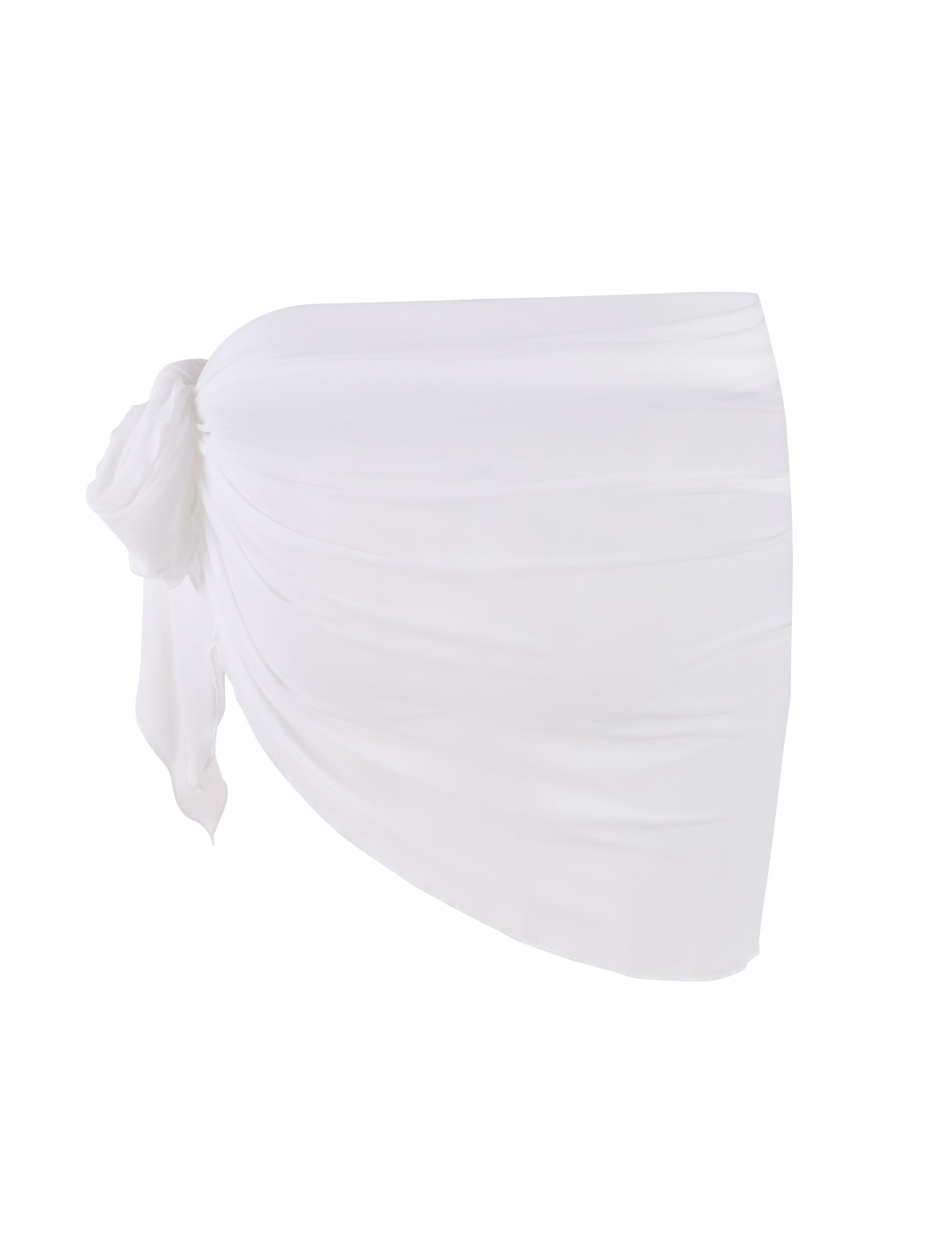 PEACHY SARONG WHITE - Lightweight Beach Wrap, Summer Cover Up, Boho Fashion for Women - Perfect for Beach, Pool, and Vacation Outfits