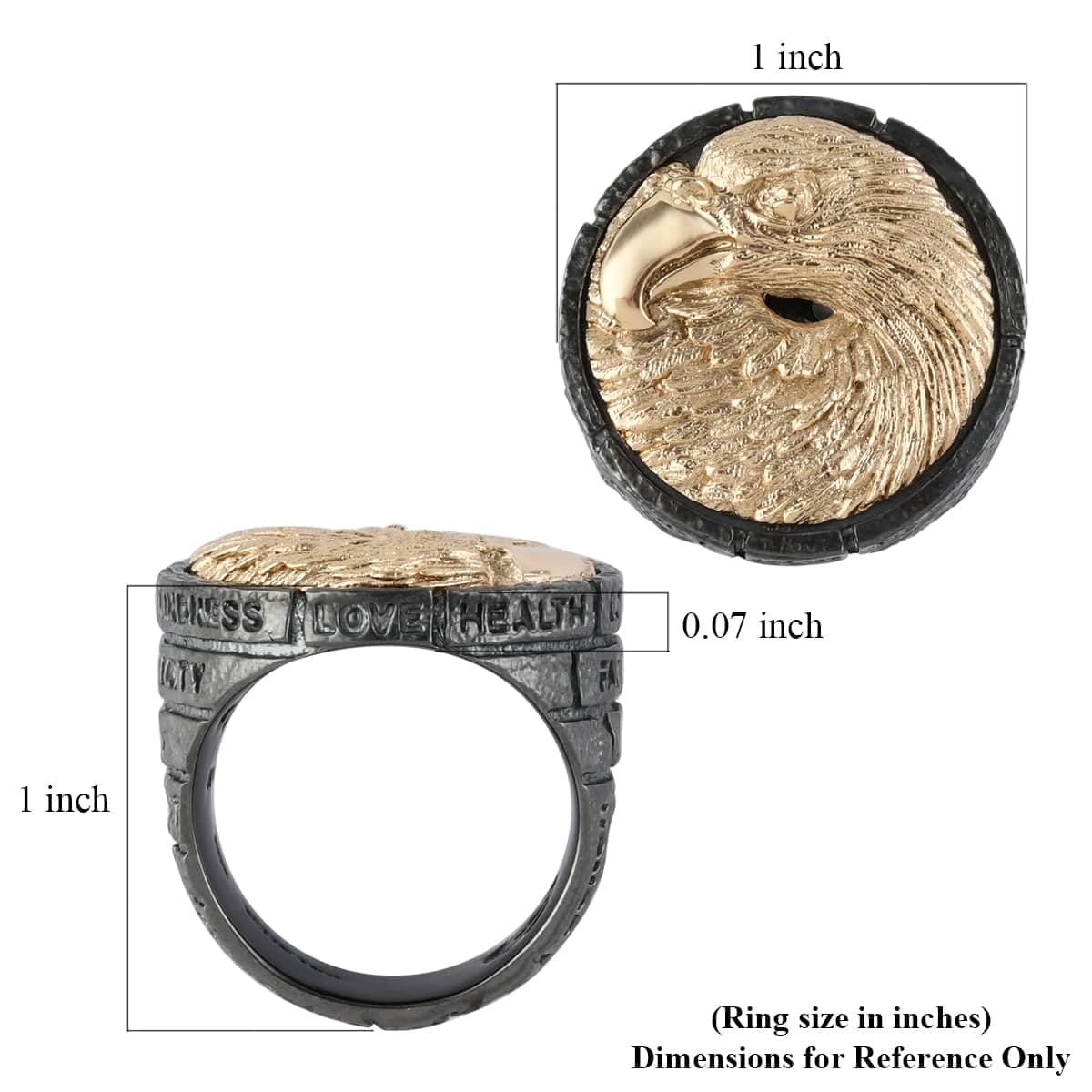 14K Yellow Gold & 925 Sterling Silver Brick of Life Cocktail Ring for Women - Size 9, Engagement, Anniversary, Wedding, Promise Ring - Perfect Birthday Gift for Her | Elegant Jewelry for Parties, Date Nights & Special Occasions