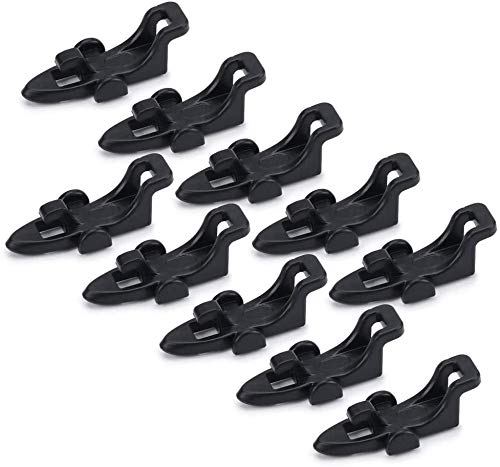 Lixada 10-Piece Fishing Hook Keeper Set - Safety Holder for Fishing Rods, Poles, Lures & Bait - Durable Fishing Tackle Tool for Freshwater & Saltwater Angling