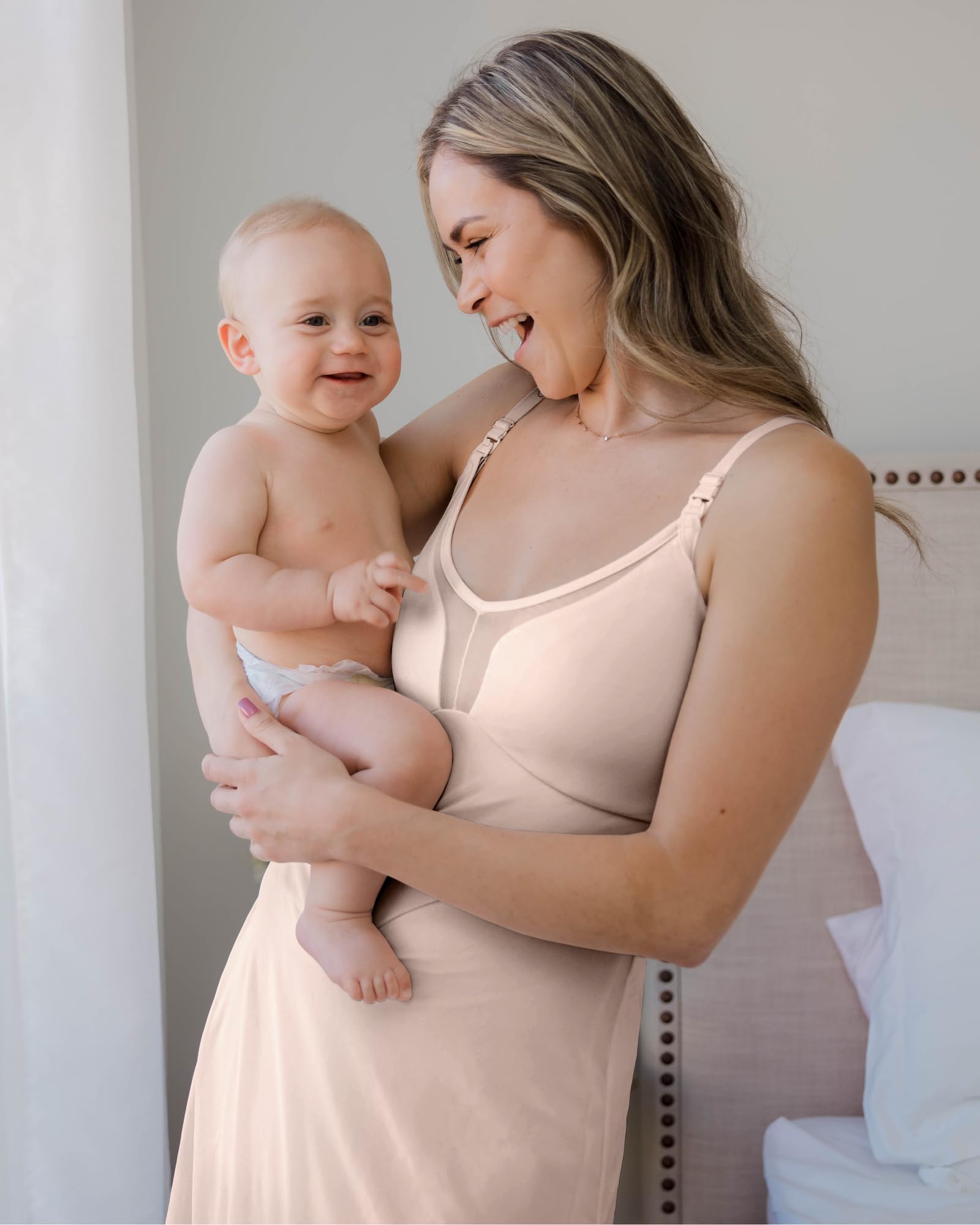 Kindred Bravely Aurora Maternity & Nursing Nightgown - Soft Breastfeeding Pajamas for Postpartum Recovery & Comfortable Loungewear | Perfect for Nighttime Nursing & Relaxing at Home