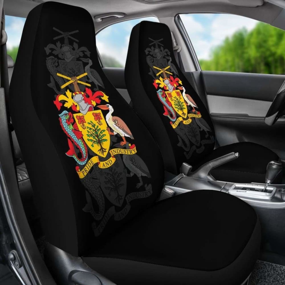 Premium Barbados Car Seat Covers (Set of 2) - Universal Fit for Cars, SUVs & Trucks - Breathable & Durable Auto Accessories - Perfect for Road Trips, Daily Commute & Vehicle Protection