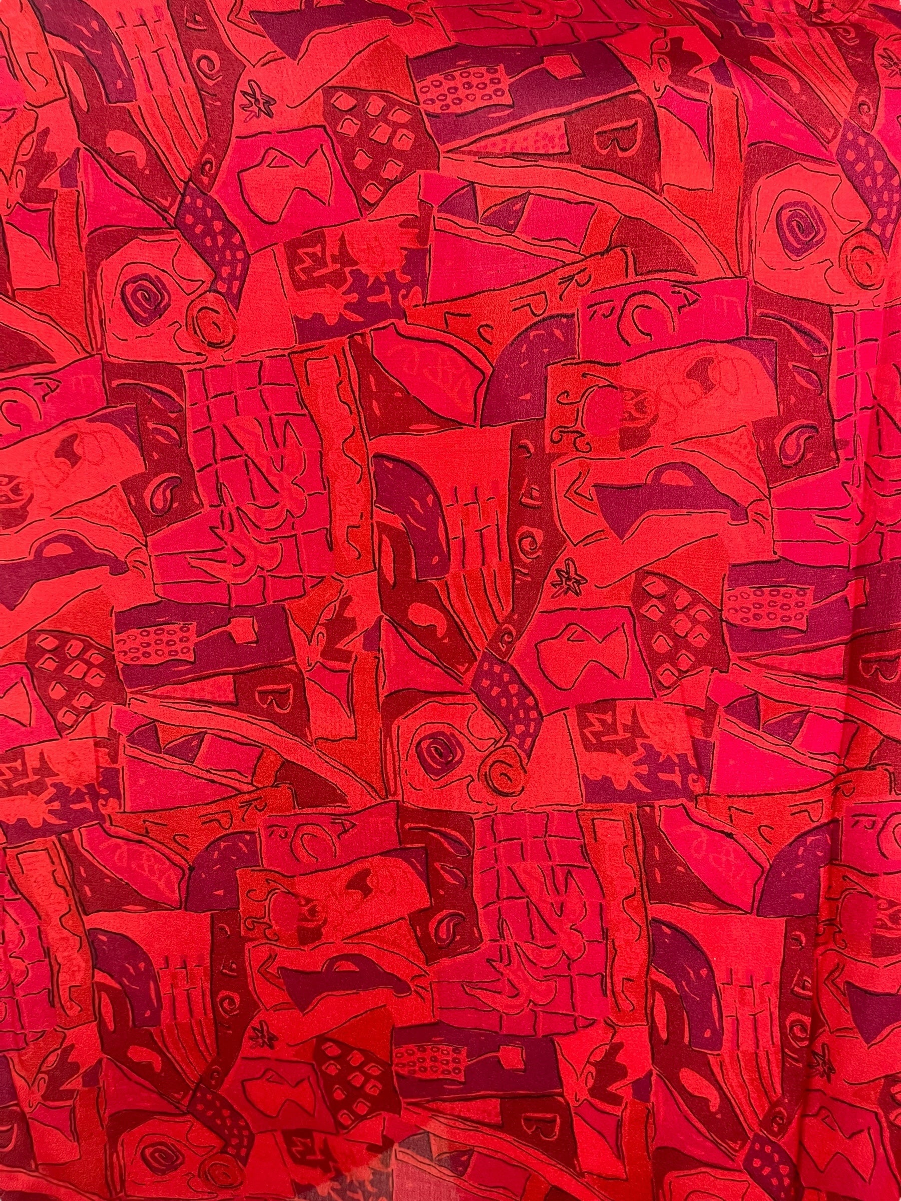PRC6417 Women's Pure Silk Short Kaftan Tunic - Breathable Summer Cover Up for Beach, Pool & Lounge Wear - Available June 29th 11AM
