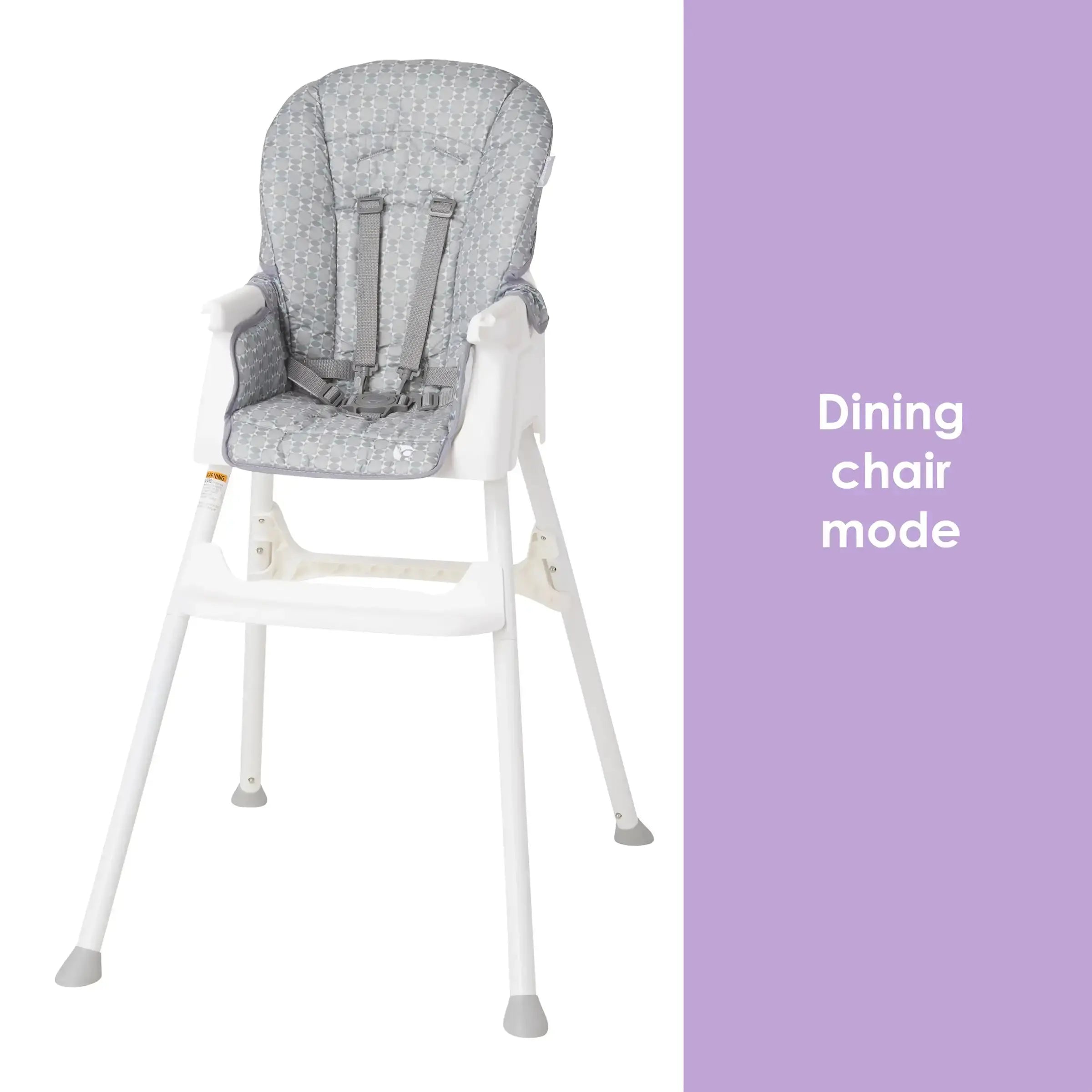 Adapt 4-in-1 Convertible High Chair to Toddler Chair - Retro Grey (Meijer Exclusive) - Perfect for Dining, Playtime & Learning Activities