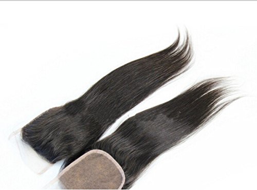 5A Grade Peruvian Virgin Human Hair Lace Front Closure - 5x5 Free Part, 20 Inches, Natural Straight & Color | Perfect for Wigs, Extensions & Styling