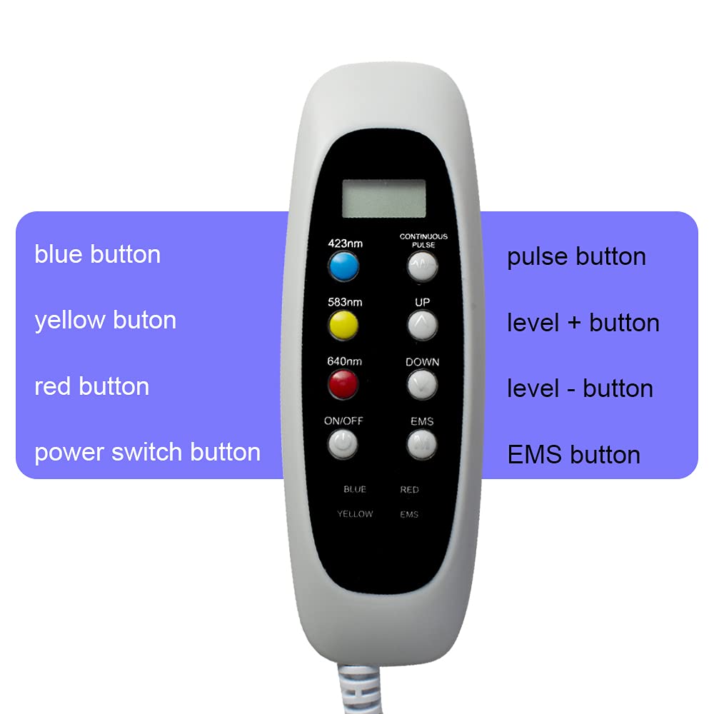 7-Color LED Red Light Therapy Device for Face - Anti-Aging Skin Care Treatment | At-Home Facial Rejuvenation for Wrinkles & Acne Relief