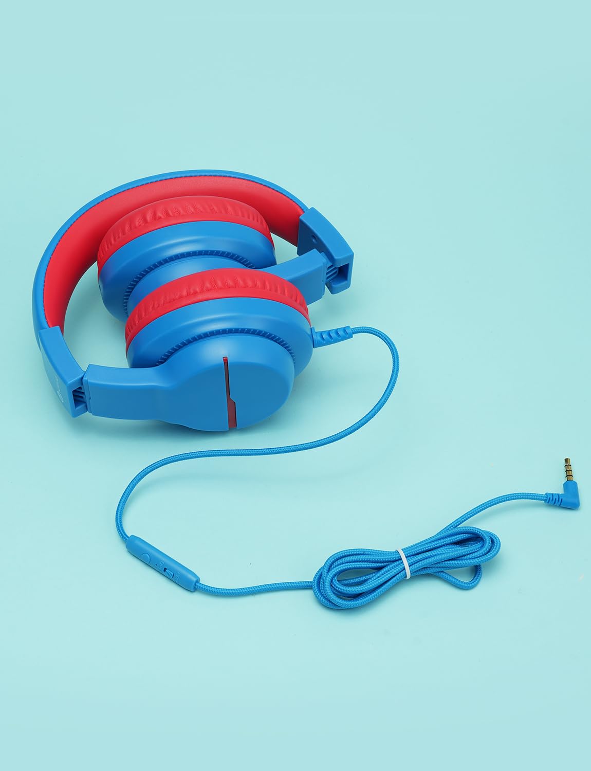 iClever Kids Headphones with Microphone - 85/94dB Volume Limiter & Sharing Function, HD Stereo Foldable Headphones for Children - Perfect for School, Travel, Online Classes, Gaming, Kindle, PC & MP3 Use