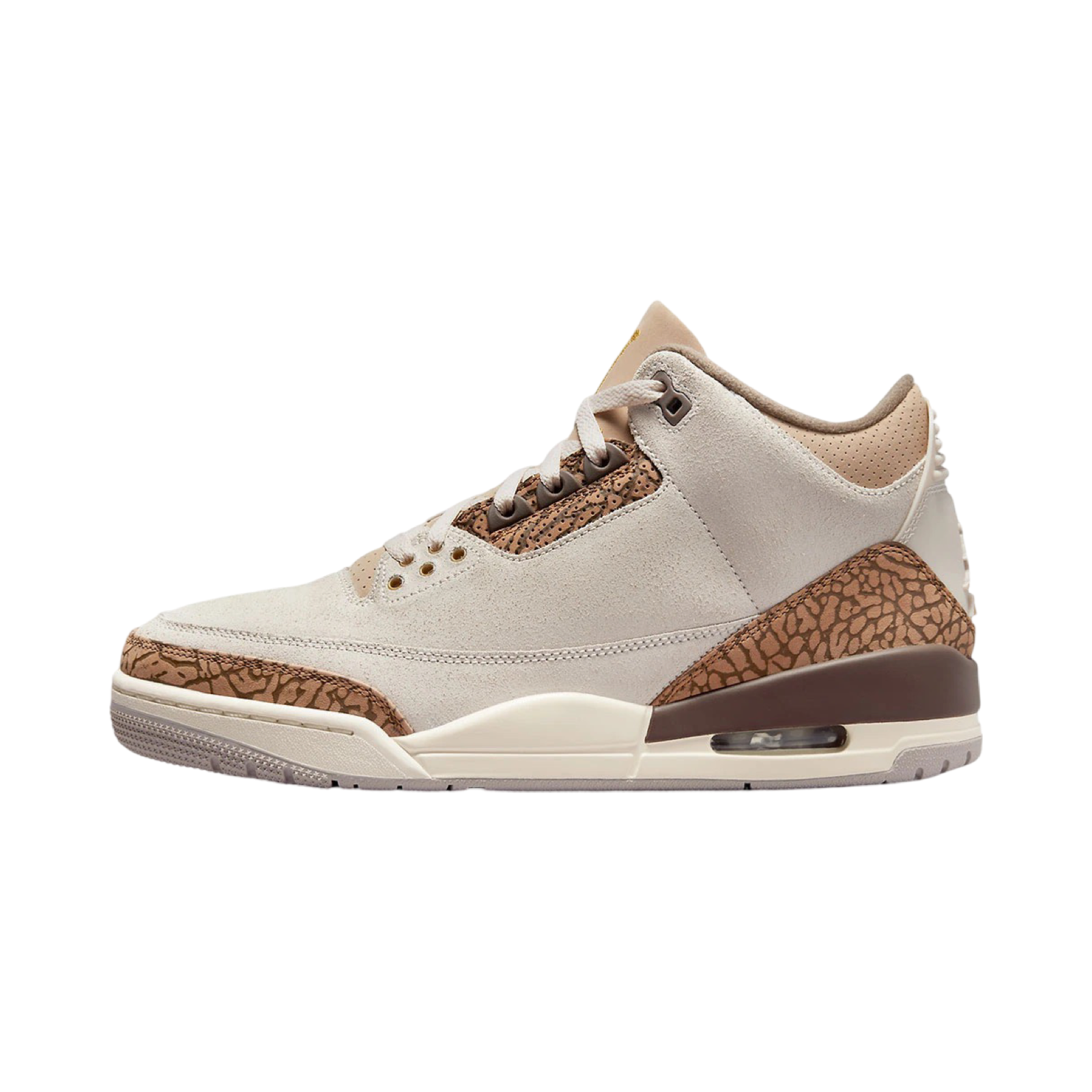 Air Jordan 3 Retro Sneakers - Light Orewood Brown & Metallic Gold - Men's Basketball Shoes for Casual Wear & Street Style