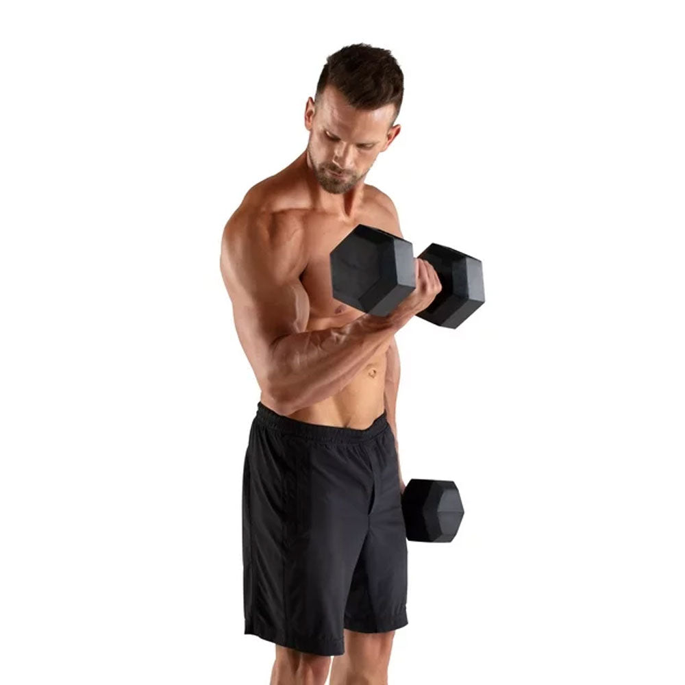 Weider 40lb Rubber Hex Dumbbell - Single Weight for Home Gym, Strength Training & CrossFit Workouts
