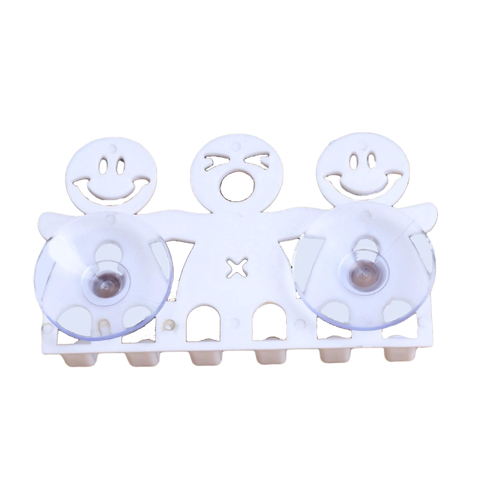 5-Pack Cute Cartoon Toothbrush Holder - Wall Mounted Suction Cup for Bathroom Organization