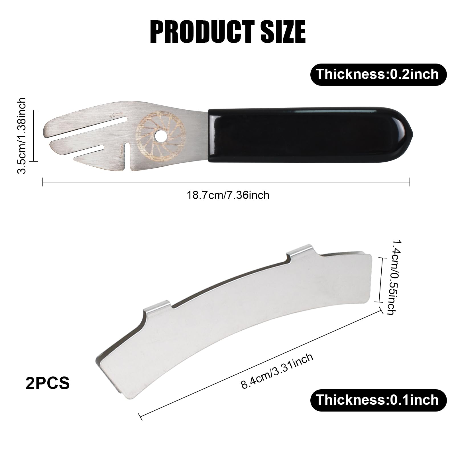 Kioiner 3-Piece Bike Disc Brake Alignment Tool Kit - Stainless Steel Bicycle Rotor Truing Wrench & Brake Pad Adjuster for Mountain & Road Bikes - Perfect for DIY Bike Maintenance & Professional Repair Shops