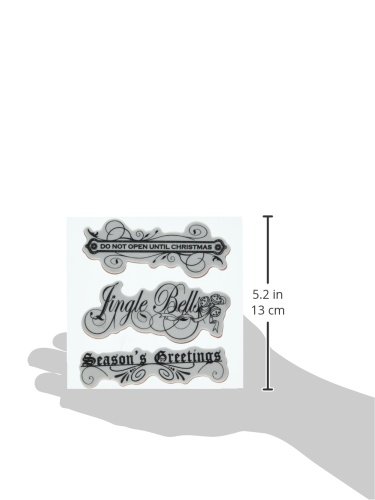 Penny Black Oh What Fun! Slapstick/Cling Stamps - Holiday Greeting Card Making & Scrapbooking Supplies for Christmas DIY Crafts