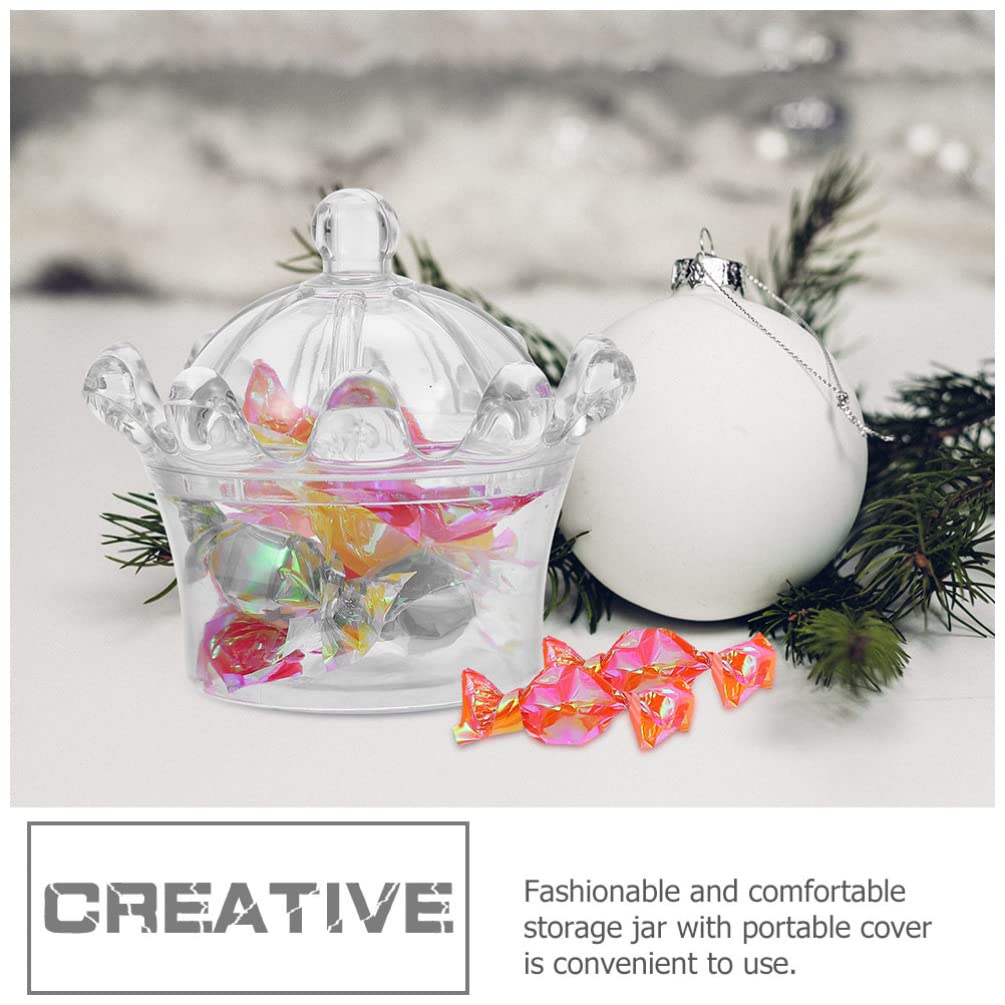 Mini Plastic Candy Box 12Pcs - Fillable Dome Containers for Baby Shower & Party Supplies | Candy Storage & Terrarium Decor
