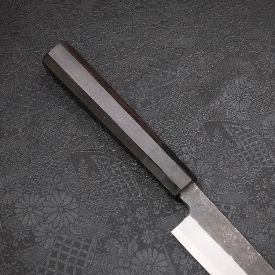 Premium Yanagi Kiritsuke Japanese Chef Knife - Blue Steel #2 Kurouchi Finish with Buffalo Ebony Handle 270mm - Perfect for Sushi, Sashimi & Precision Meat Cutting