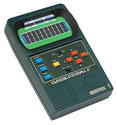 Mattel Classic Football 2 Game - Electronic Handheld Sports Game for Kids & Adults - Perfect for Travel, Parties & Indoor Fun