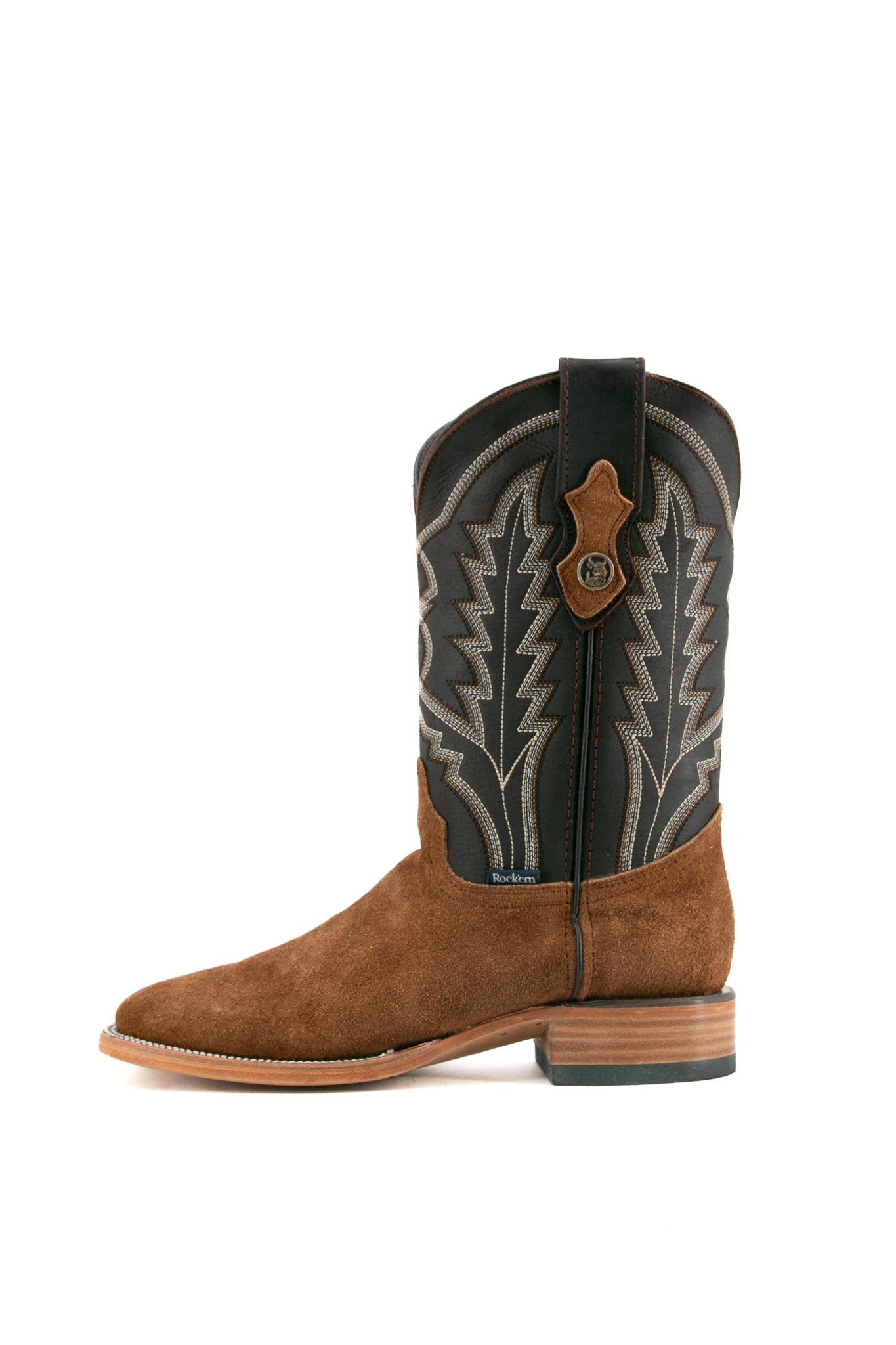 Luke Suede Square Toe Cowboy Boots for Men - Western Style Leather Boots with Comfortable Cushioning | Perfect for Rodeo, Country Music Festivals & Outdoor Adventures