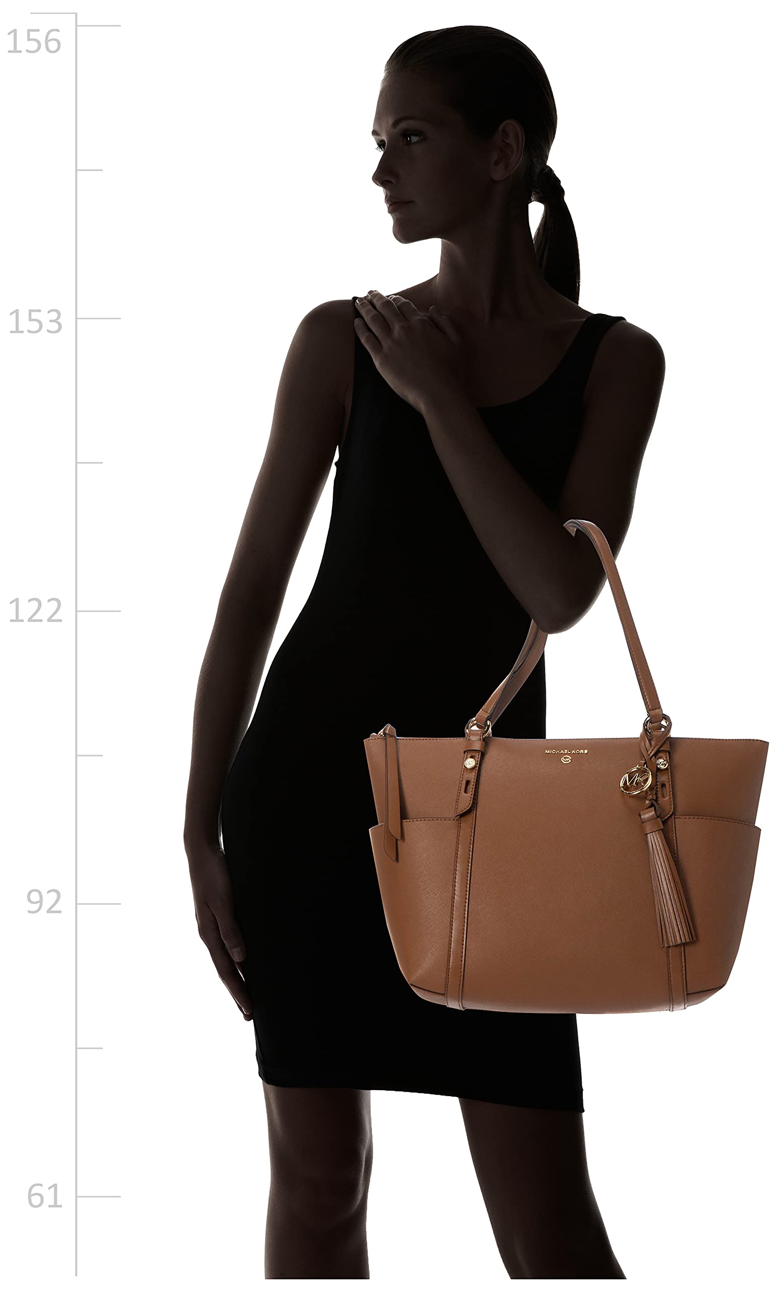 Michael Kors Nomad Large Top Zip Tote Bag for Women - Stylish Leather Handbag for Work, Travel & Everyday Use