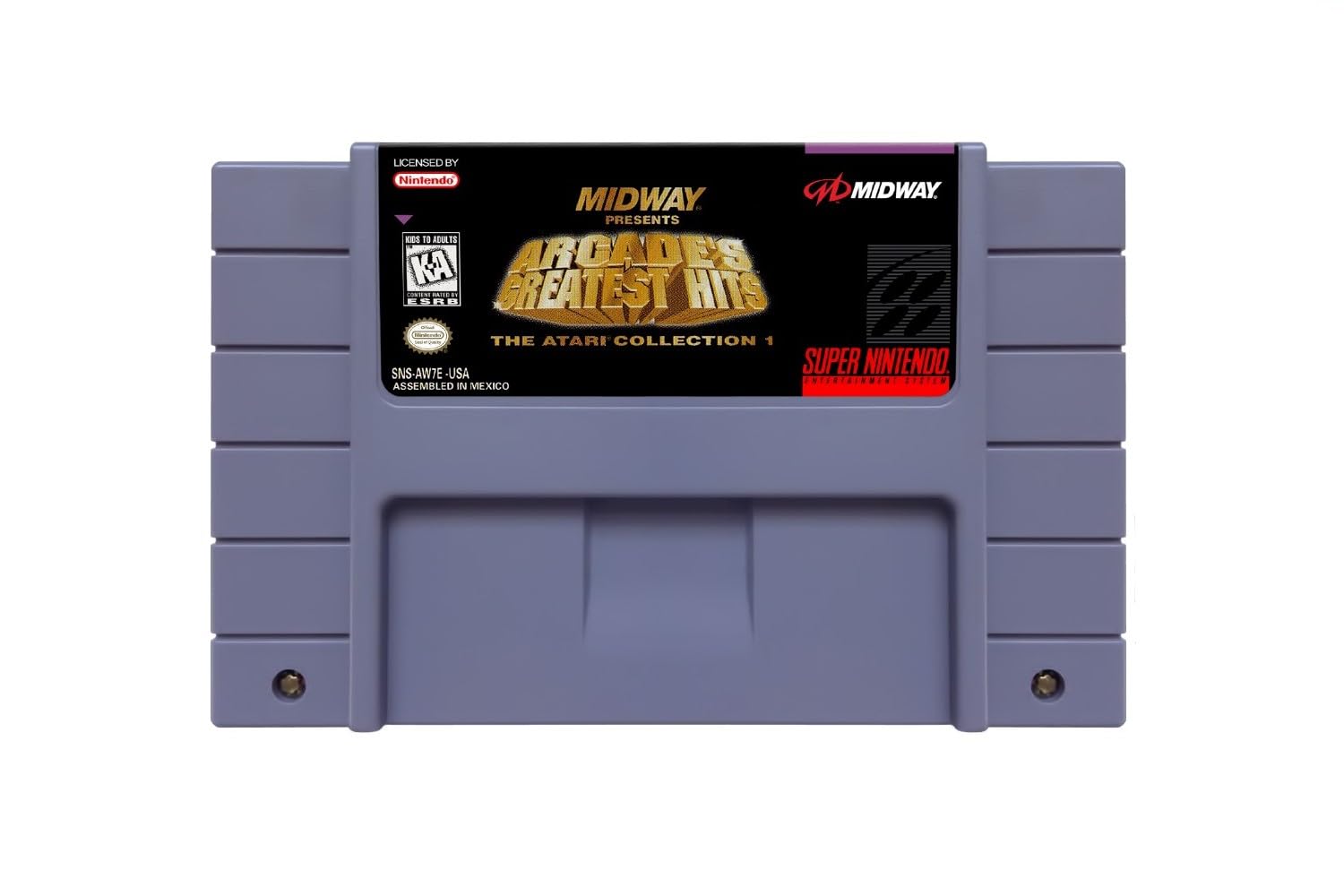 Arcade's Greatest Hits: The Atari Collection 1 for Super Nintendo (Renewed) - Classic Retro Gaming Experience - Perfect for Nostalgic Gamers and Collectors
