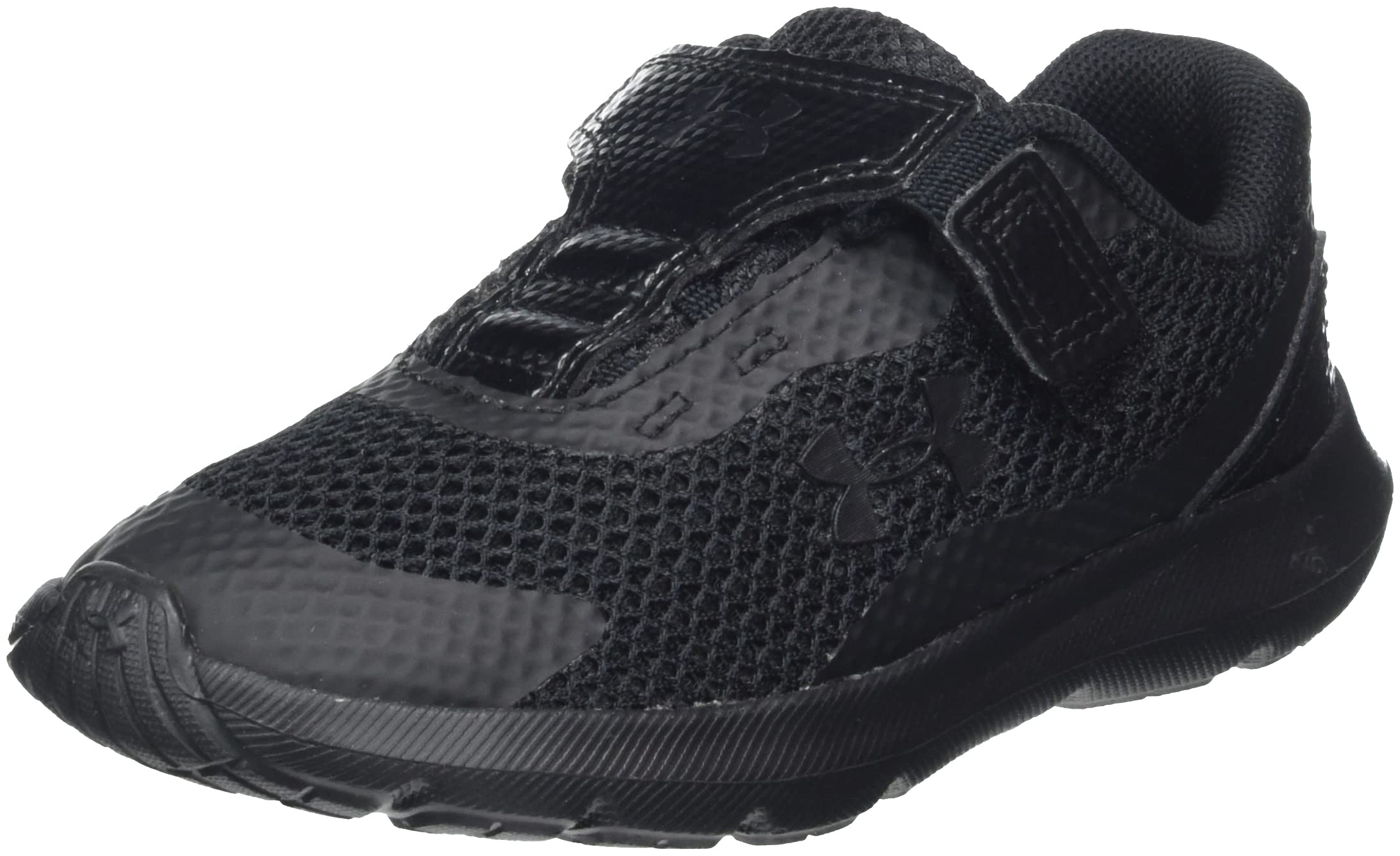 Under Armour Surge 3 Alternate Closure Running Shoes for Baby Boys - Black (Size 7 Infant) | Comfortable Toddler Sneakers for Active Play & Daily Walks