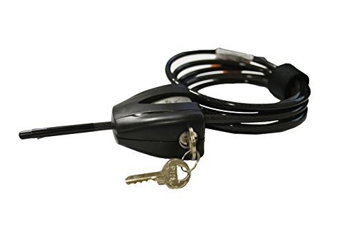 Heavy Duty Adjustable 6ft Cable Lock for BBQ, Bike Rack, Outdoor Furniture - Secure Grill, Bicycle, Patio Set in Backyard, Garage & Camping