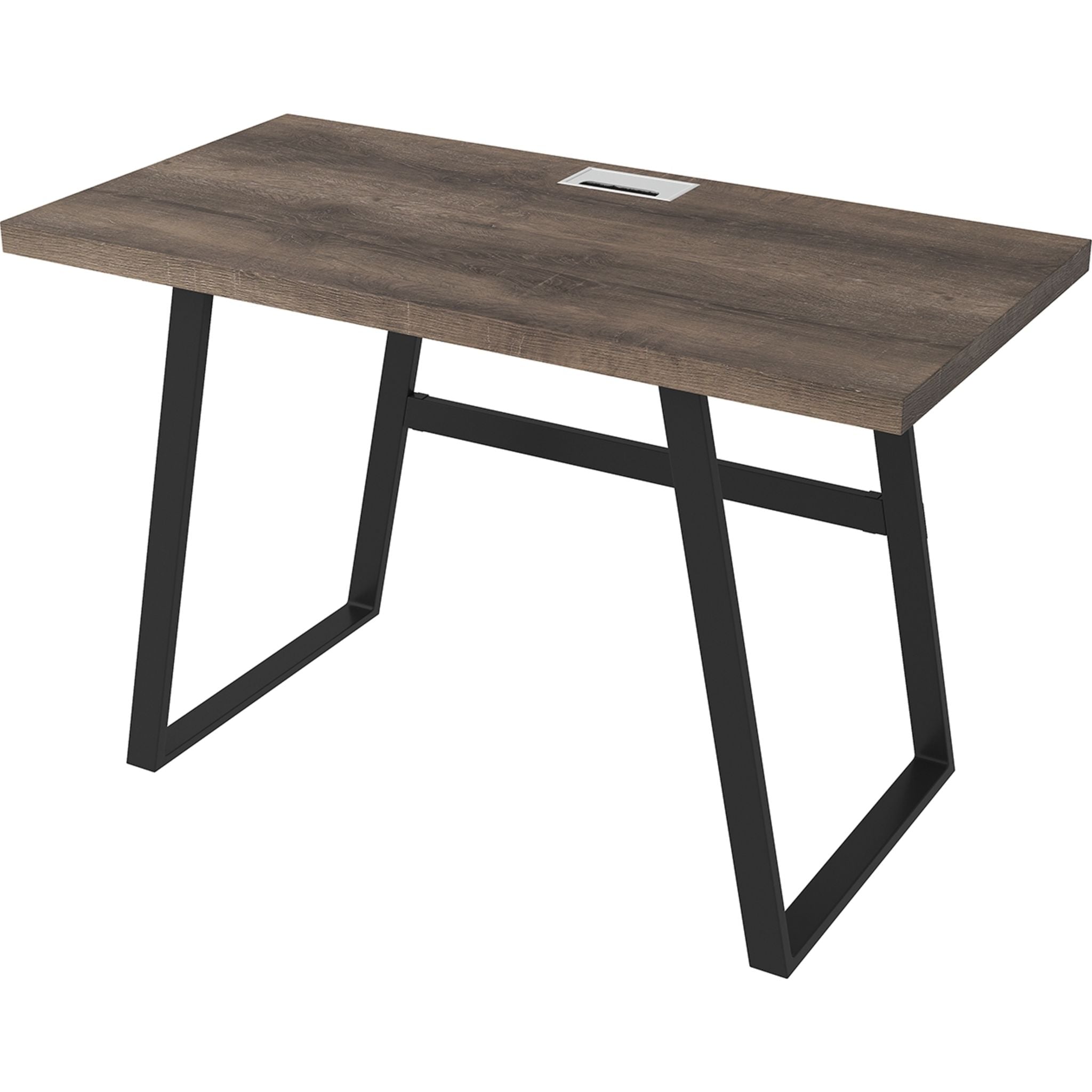 Arlenbry Modern Office Desk - Gray Computer Workstation with Sturdy Metal Frame | Perfect for Home Office, Study Room & Small Spaces