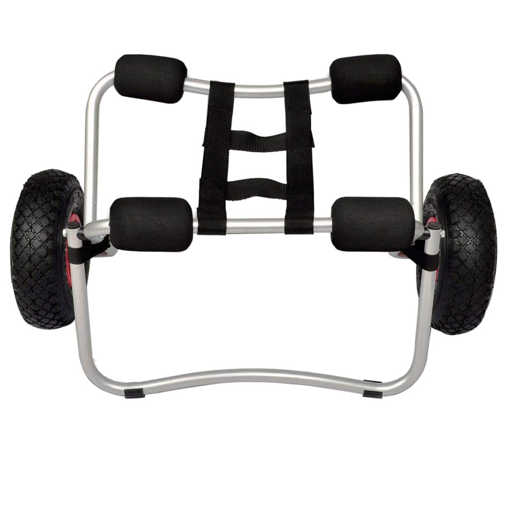 Festnight 2-Pack Aluminum Kayak Cart with Wheels - Portable Watercraft Carrier for Easy Transport to Lakes, Rivers & Beaches