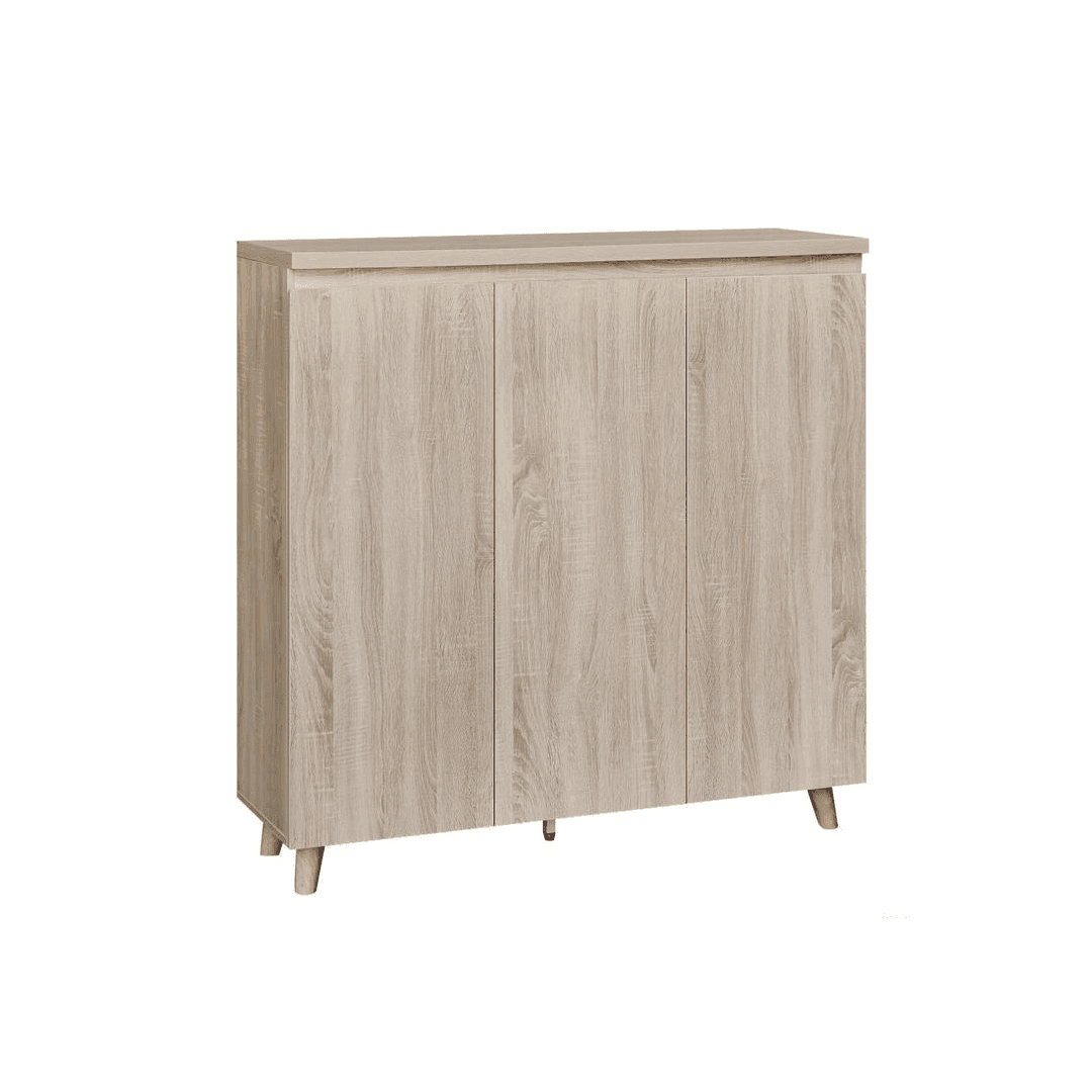 3-Door Mason Shoe Cabinet - Sturdy Storage Organizer for Entryway, Closet & Mudroom - Perfect for Shoes, Boots & Accessories | Space-Saving Home Decor Solution