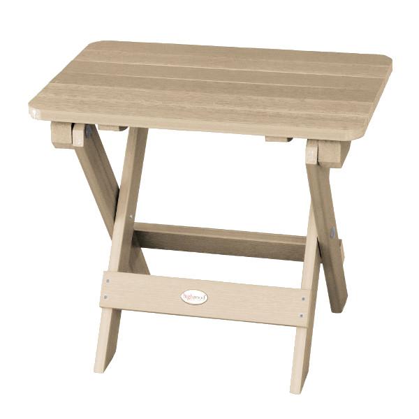 Portable Outdoor Folding Adirondack Side Table - Lightweight Patio Furniture for Camping, Beach, Garden & Poolside Use
