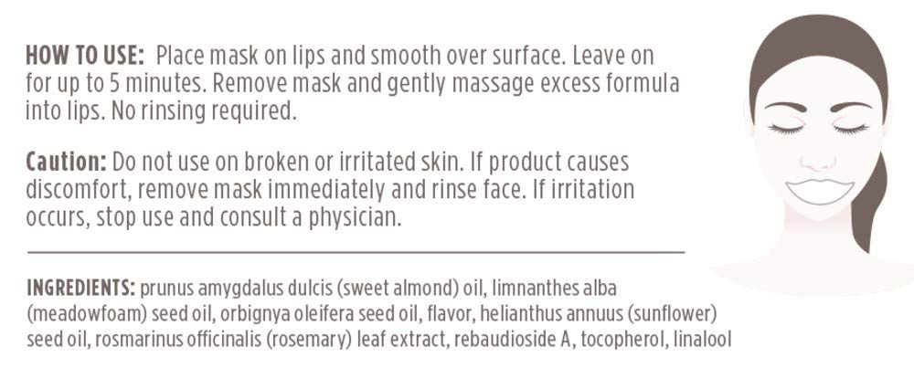 Burt's Bees 100% Natural Moisturizing Lip Mask - Hydrating & Conditioning Lip Care for Dry Lips (6 Count) | Perfect for Overnight Treatment, Winter Lip Care & Daily Nourishment