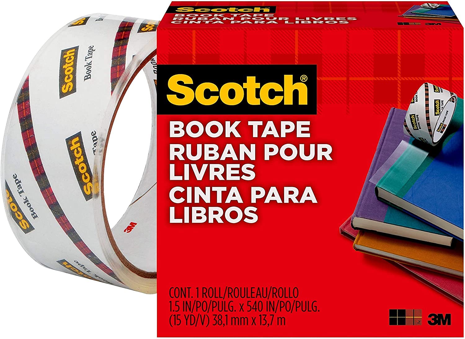 Book Repair Tape - 1.5 Inch x 15 Yards - Clear Archival Adhesive Tape for Bookbinding, Page Repair & Document Preservation - Acid-Free, Durable & Transparent - Perfect for Libraries, Schools & Home Book Care