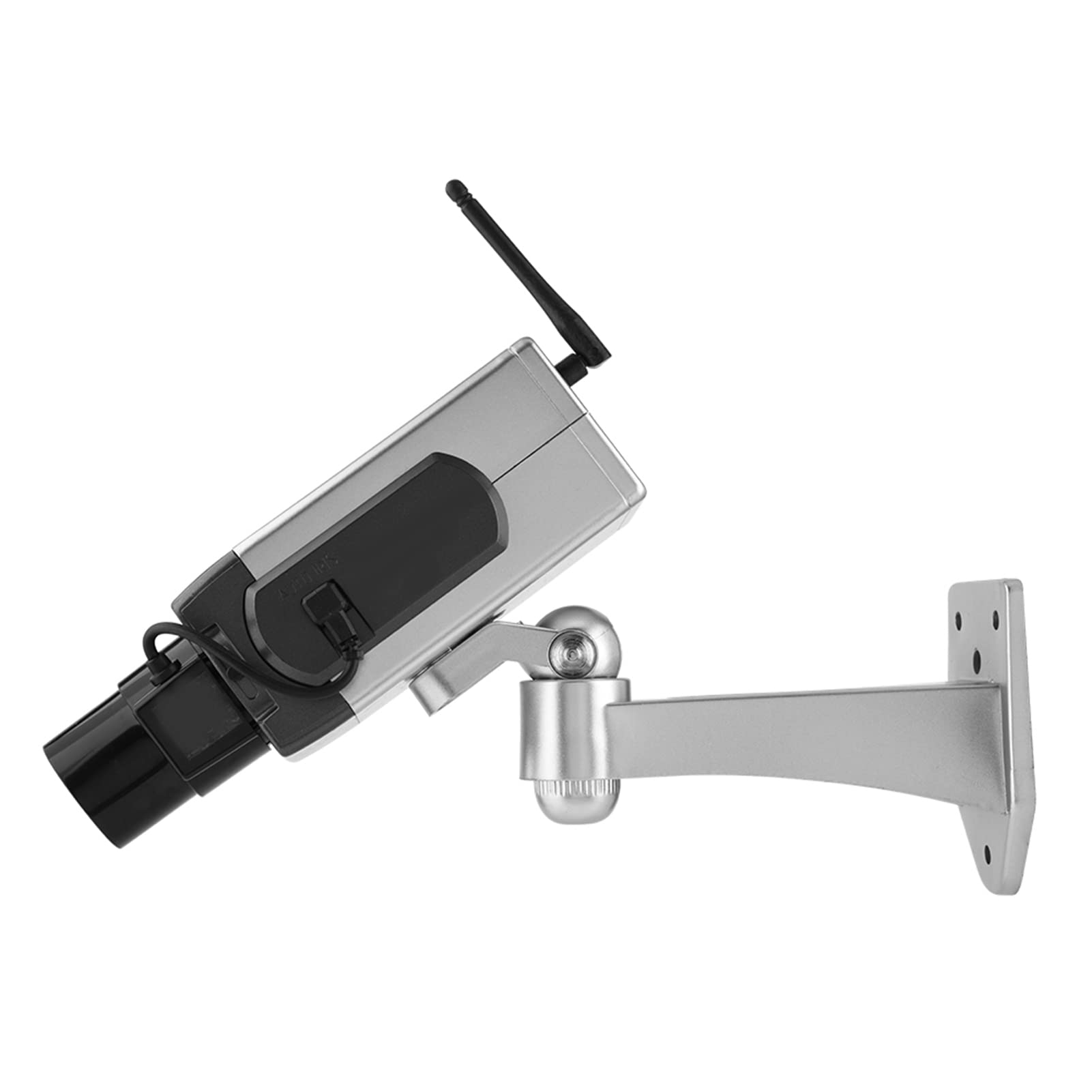TIKATARER Fake Security Camera with Auto Movement - Bullet Style Dummy Surveillance Camera for Indoor & Outdoor Use - Ideal for Home, Office & Retail Security Deterrent