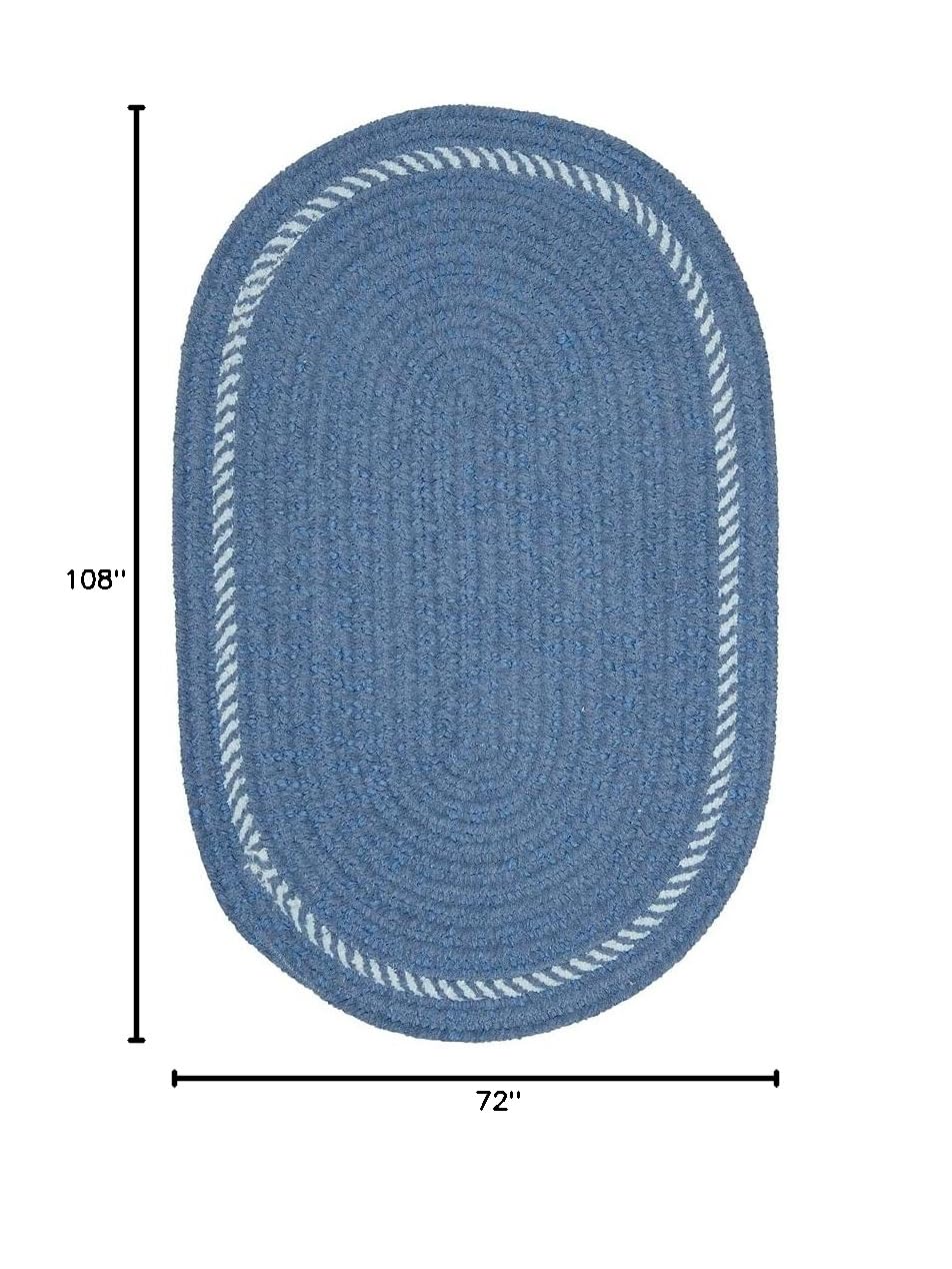 Colonial Mills Surroundings Chenille Nursery Rug - Soft Sprout Green 6' x 9' Oval Baby Room Rug | Non-Slip, Washable & Comfortable for Kids Play Area, Nursery Decor & Toddler Bedroom Floor Mat